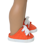 Slip-on Orange Tennis Shoe Sneakers