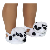 18" Doll Dalmatian Slippers