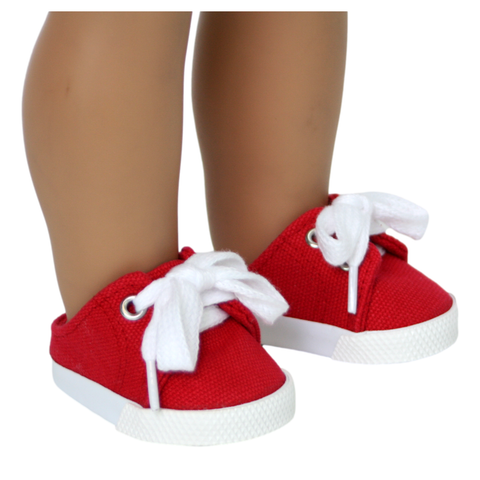 Slip-on Red Tennis Shoe Sneakers
