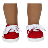 Slip-on Red Tennis Shoe Sneakers