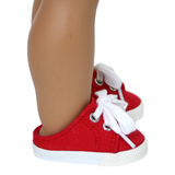 Slip-on Red Tennis Shoe Sneakers