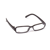Black Rectangle Plastic Frame Glasses