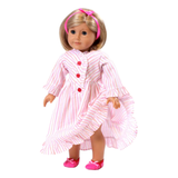 Kit Inspired Striped Nightie & Slippers