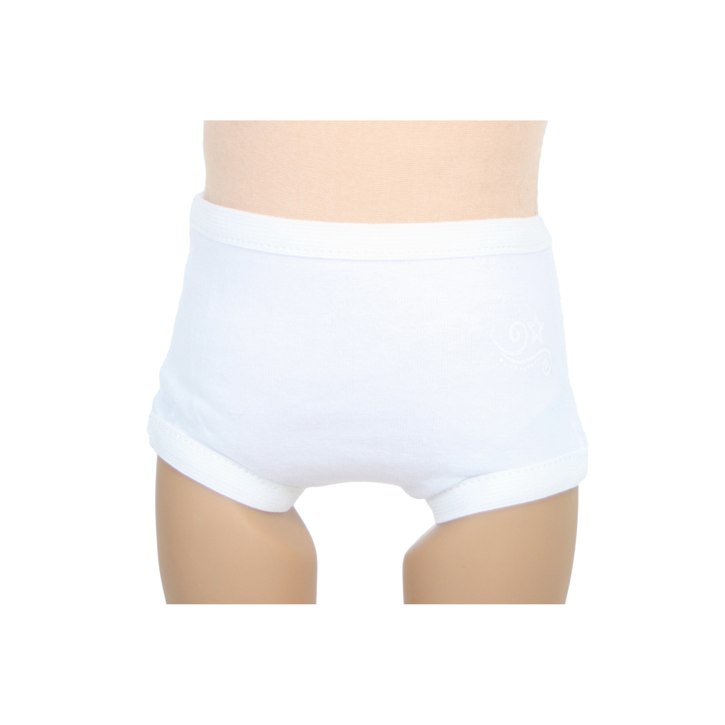 18" Doll White Panties