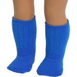 18" Doll Blue color Socks