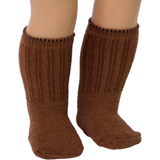18" Doll Brown color Socks