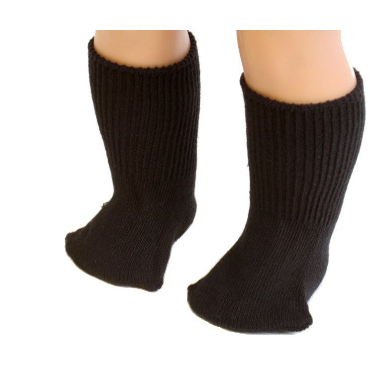 18" Doll Black color Socks