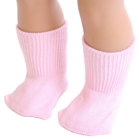 18" Doll Pink color Socks