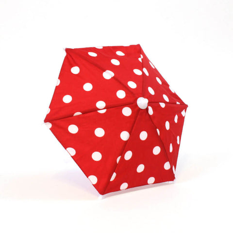 Red w/ White Polka-Dot Umbrella