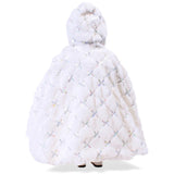 White Fur Winter Cape