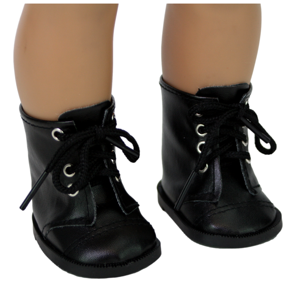 Black Lace Up Boots