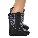 Black Cowgirl Boots with Eagle