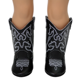 Black Cowgirl Boots with Eagle