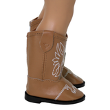 Tan Cowgirl Boots with Eagle