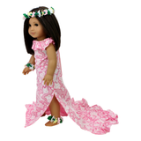 Pink Hawaiian Holoku Dress