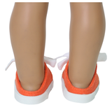 Slip-on Orange Tennis Shoe Sneakers