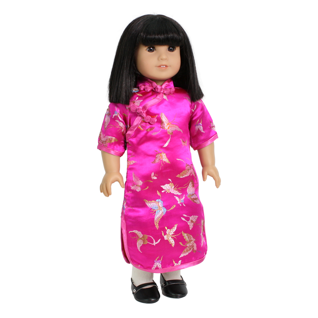 Fuchsia Asian Dress