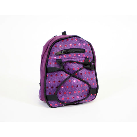 Backpack Purple Sequins