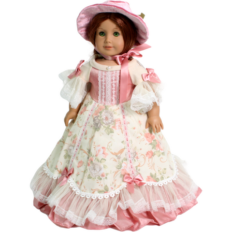 Colonial Southern Belle Dress with Bonnet