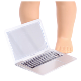 Silver Laptop computer for Dolls