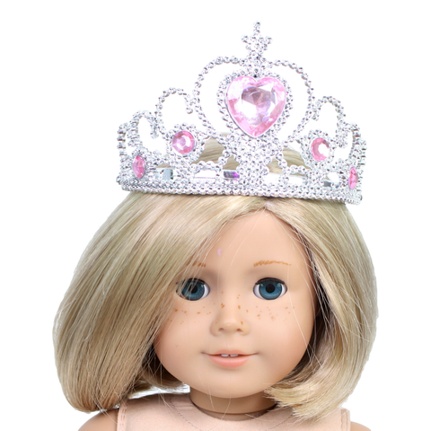Princess Crown with Pink Gemstones