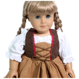 Traditional Brown German Dress
