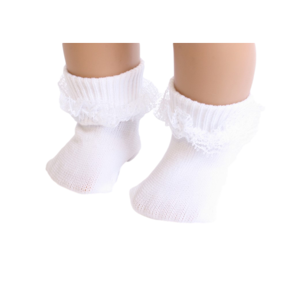 White color Socks with Lace