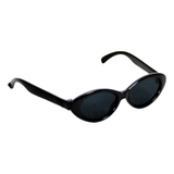 Black Oval Shaped Sunglasses