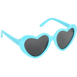 Teal Heart Shaped Sunglasses